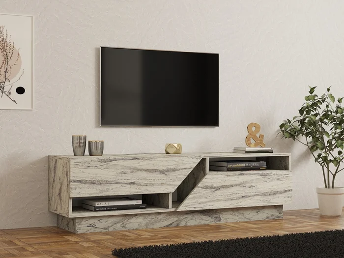 Televizní stolek DROSMAR Freesia Marble