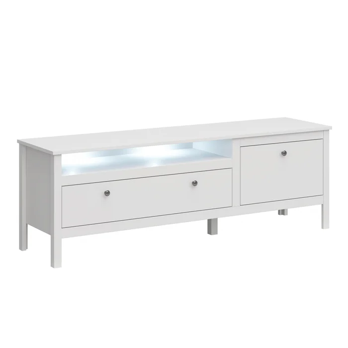 Televizní stolek GLOMERATA - bílá