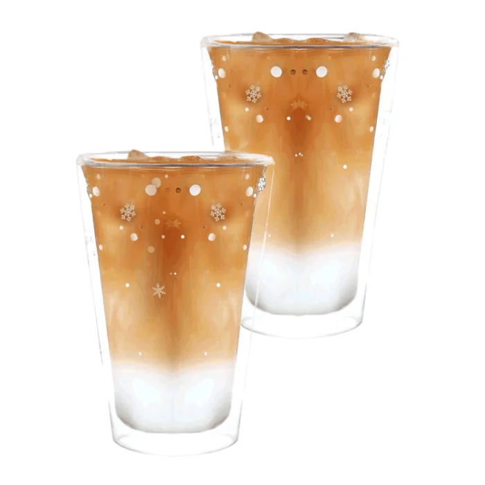 Tempo Kondela HotCold Typ 34 – termo sklenice 2 ks, 400 ml s vločkami