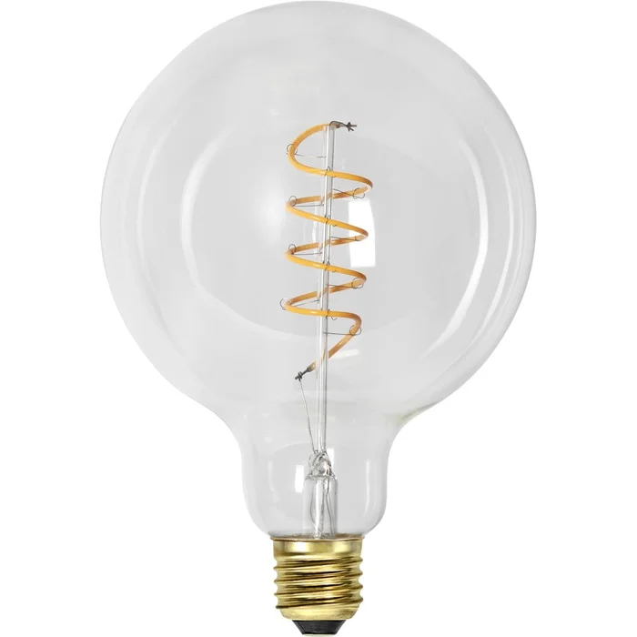 Teplá LED filamentová žárovka E27 4W stmívatelná