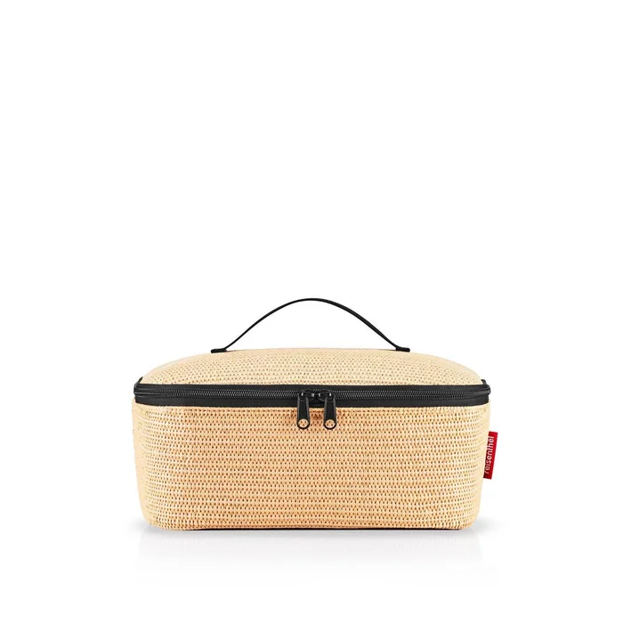 Termobox Coolerbag M pocket – Raffia černá