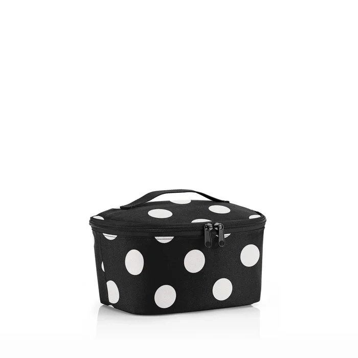 Termobox Coolerbag S pocket – Puntíková bílá