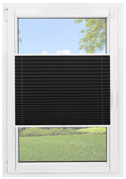 Termoizolační plisovaná roleta Black Silver 100 cm