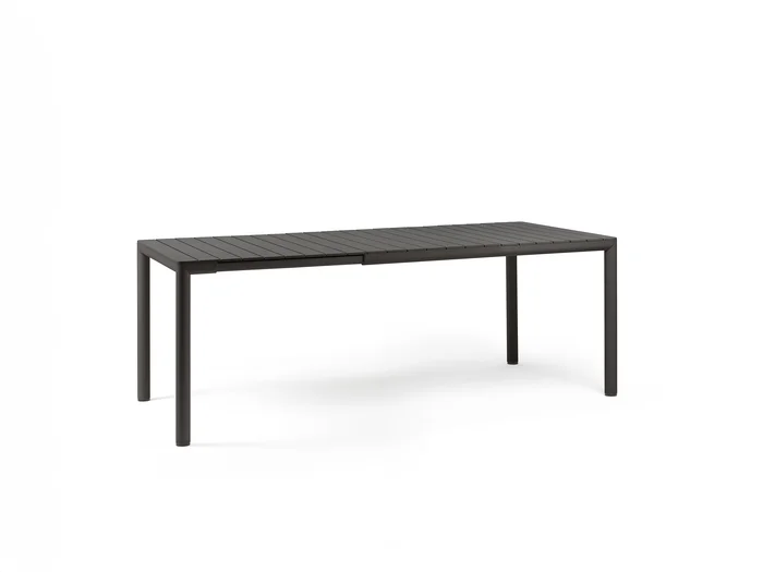 TEVERE plastový rozkládací stůl 147×90 cm + 64 cm, odstín Corda