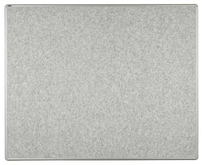 Textilní nástěnka ekoTAB 1500x1200 mm šedá s hliníkovým rámem