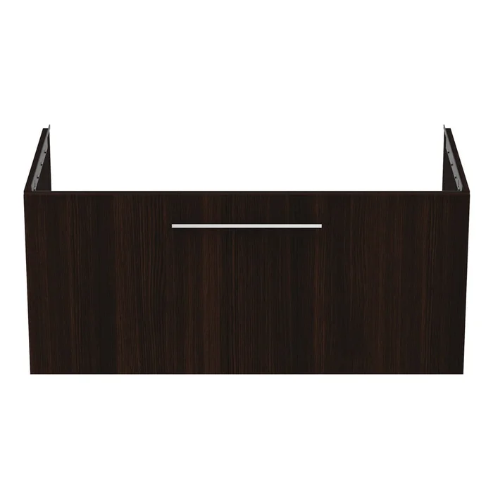 Tmavě hnědá závěsná skříňka pod umyvadlo 100x44 cm dub i.Life B