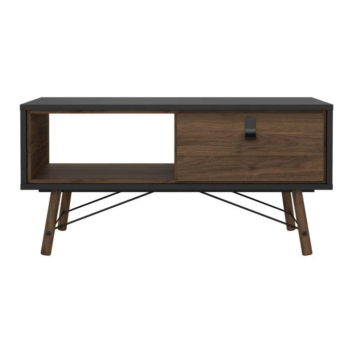 Tmavě hnědý konferenční stolek 48x102 cm Ry