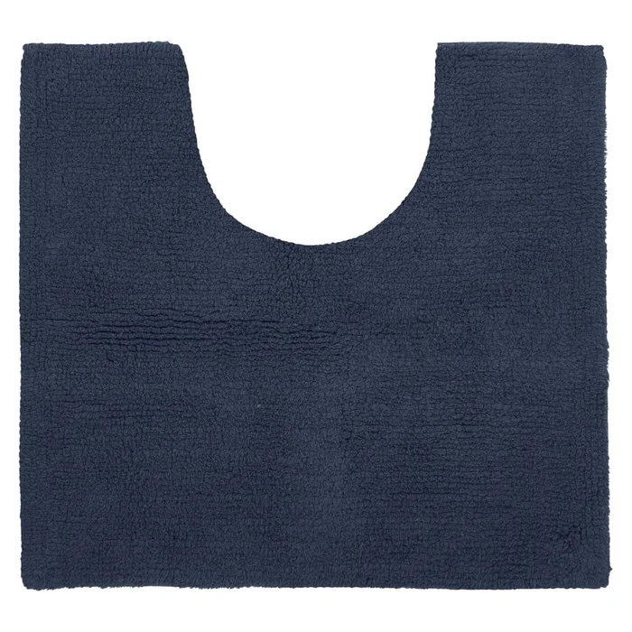 Tmavě modrá koupelnová předložka Riva 50x45 cm