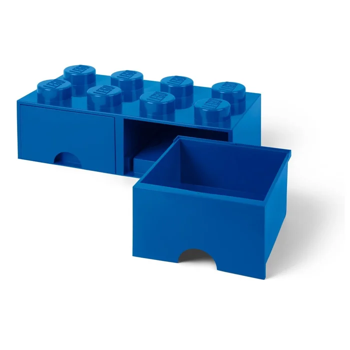Tmavě modrý LEGO® úložný box se dvěma šuplíky