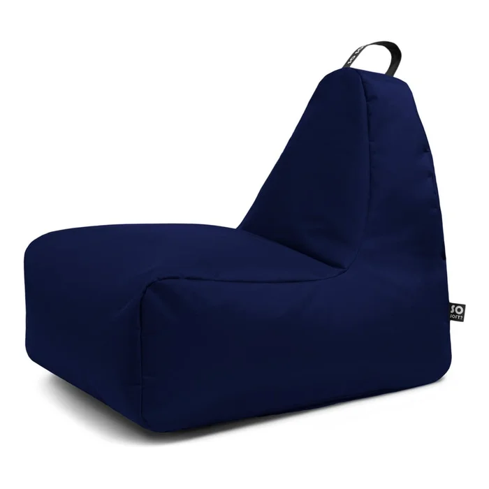 Tmavě modrý sedací vak Chill L