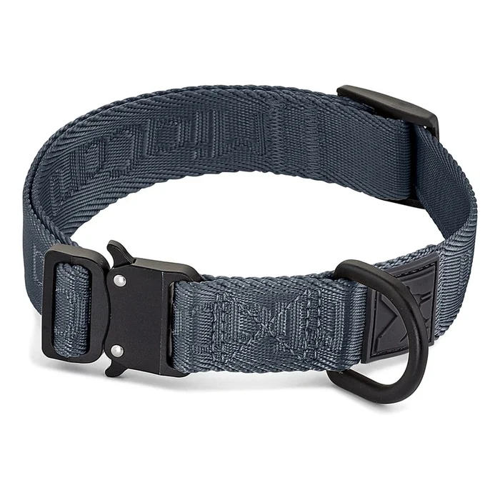 Tmavě šedý obojek MiaCara Modena Asphalt M/L