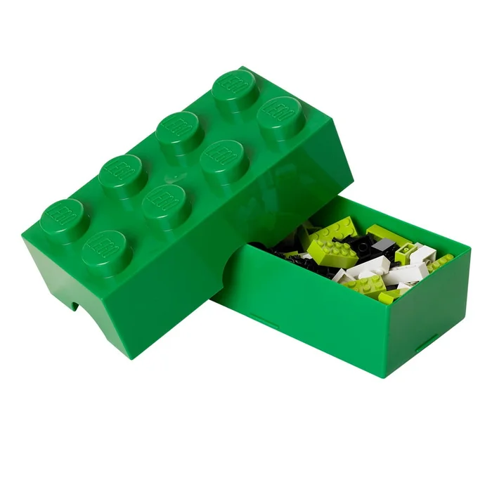 Tmavě zelený LEGO® svačinový box