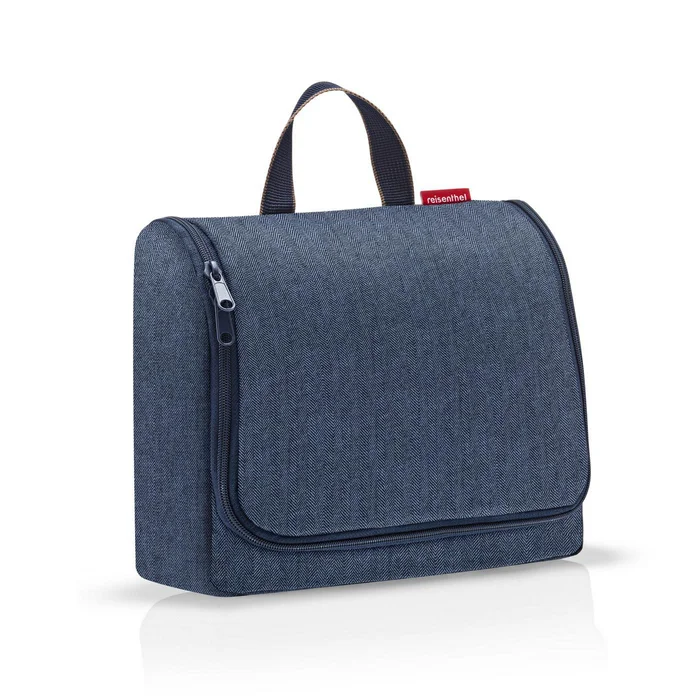 Toaletní taštička Reisenthel Toiletbag XL Herringbone tmavě modrá