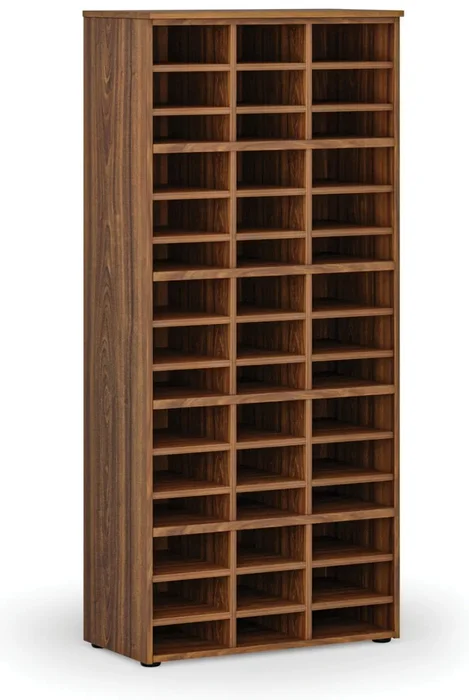 Třídicí regál PRIMO WOOD ořech 800x420x1781 mm
