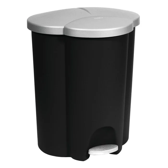 Tříkomorový odpadkový koš Curver s pedálem