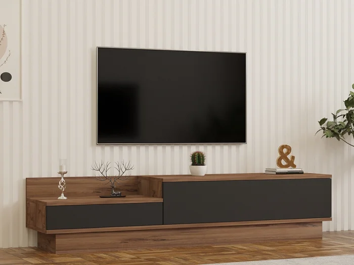 TV stolek AINEI – Atlantská borovice / Antracit