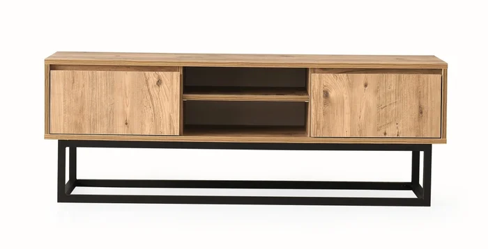 TV stolek ALERON 180 cm černá/borovice