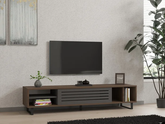 TV stolek ARIZONA – ořech a antracit