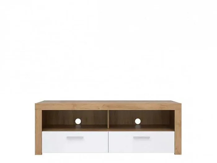 TV stolek Balder RTV2 – dub Riviera/bílý lesk