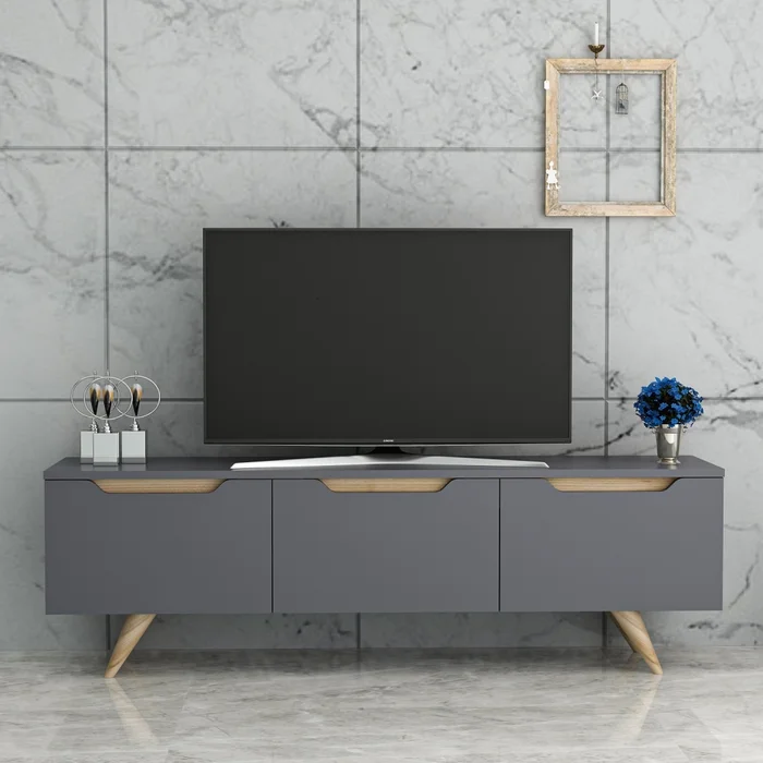 TV stolek CEBU – antracit/dub