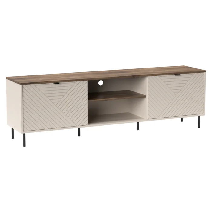 TV stolek EYCO 2D/180 Kašmír/Dub Castello