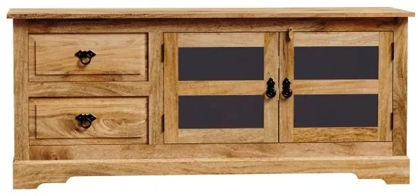 TV stolek Guru z masivního přírodního manga 140x60x45 cm