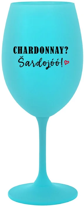 Tyrkysová sklenice na víno Chardonnay 350 ml
