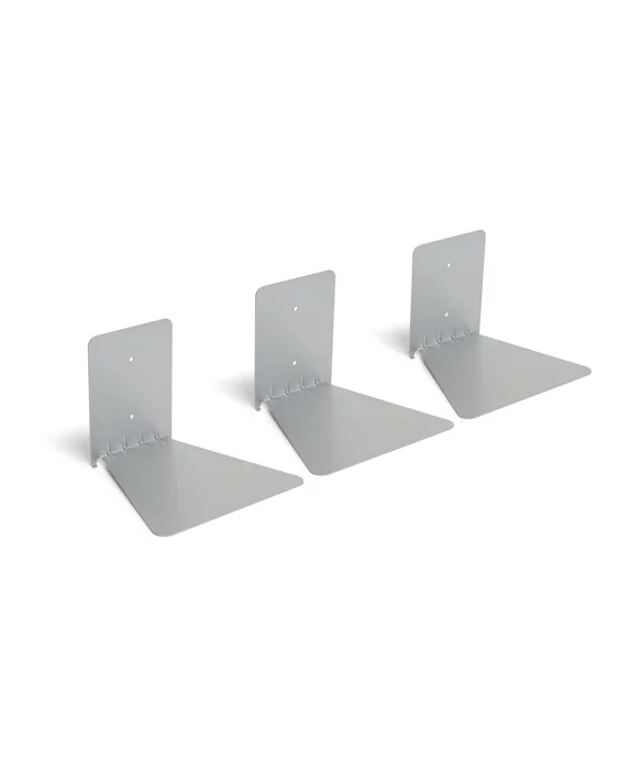Umbra Conceal Shelf – sada 3 velkých stříbrných poliček