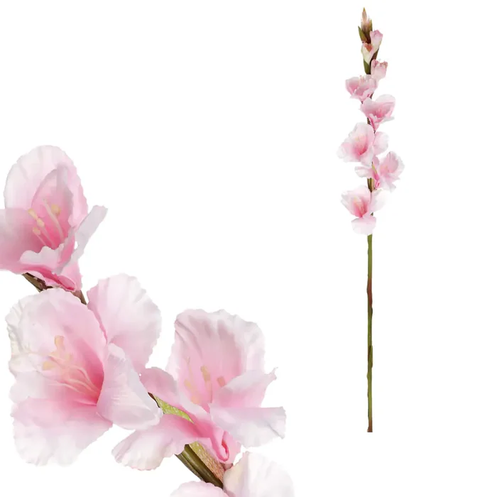 Umělá gladiola světle růžová KT7300 PINK2