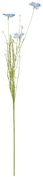 Umělé květiny modro-bílé, 75 cm
