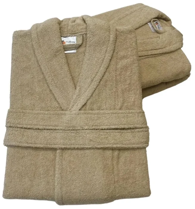 Unisex Froté Župan TiaHome Béžový S/M