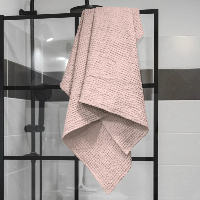 Vaflová osuška Pudrová 100x150 cm