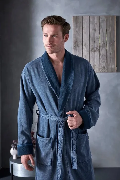 Vandyck Pánský župan Utah Faded Denim S-M