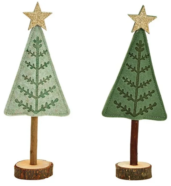 Vánoční dekorace stromek z plsťi 27 cm