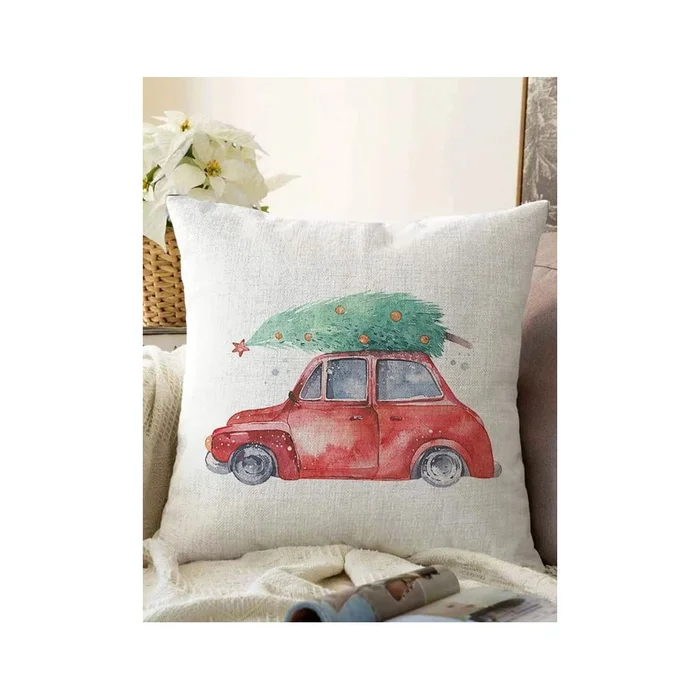 Vánoční povlak na polštář 43x43 cm