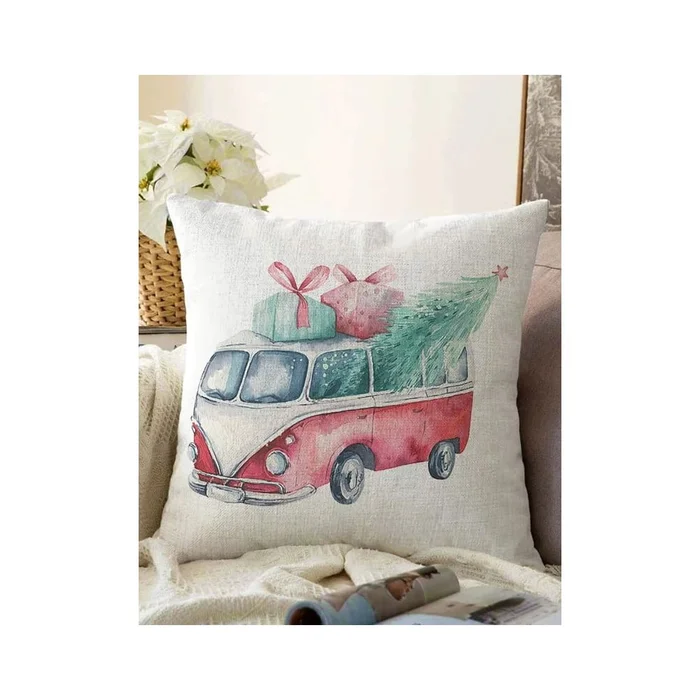 Vánoční povlak na polštář 43x43 cm