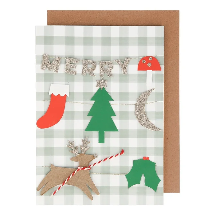 Vánoční přání Merry Christmas od Meri Meri