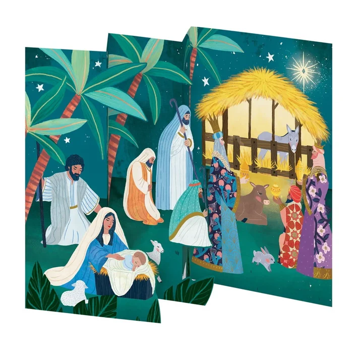 Vánoční přání s motivem Away in the Manger, sada 5 kusů