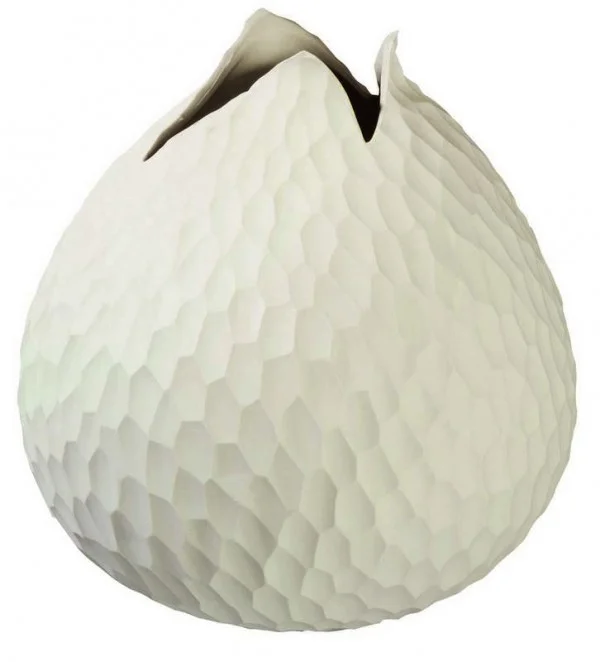 Váza CARVE béžová 18 cm