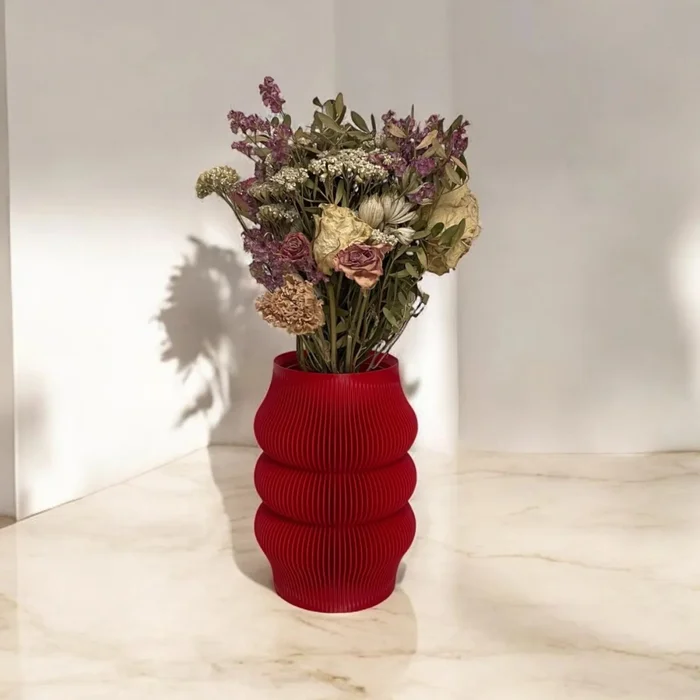 Váza Pulea tmavě šedá