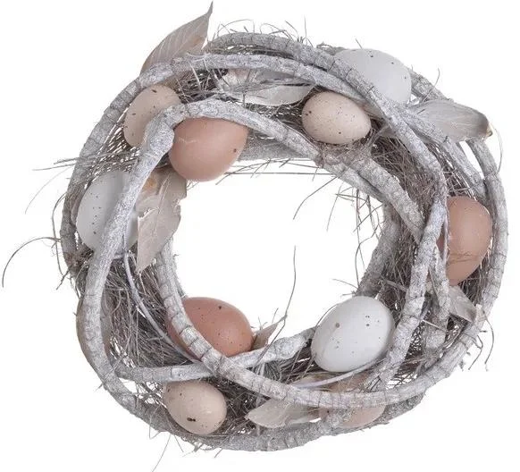 Velikonoční věnec s vajíčky 26 cm