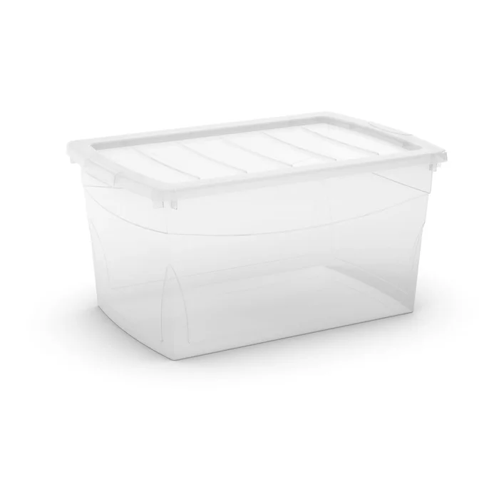 Velký plastový úložný box s víkem 58,5x39x30 cm