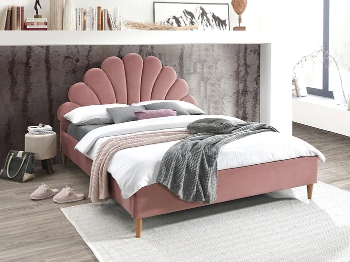 Velvetové postel Santana 160x200