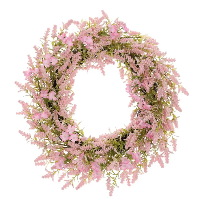 Věnec PRZ4101 Pink – jemné růžové květy