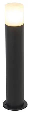 Venkovní černá LED lampa s bílým stínítkem 50 cm - Odense