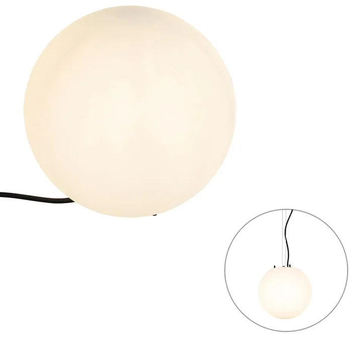 Venkovní LED lampa Nura bílá 25 cm IP65