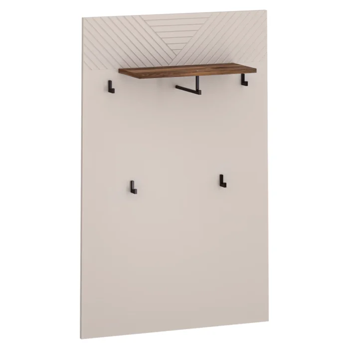 Věšákový panel 80 cm – kašmír/dub Castello (EYCO)