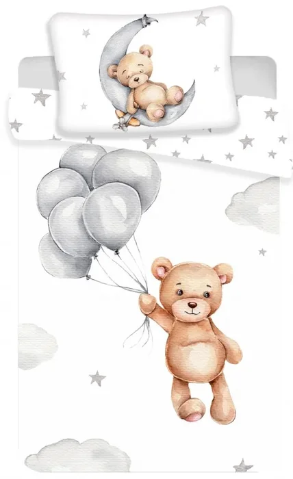 Vesna Bavlněné povlečení Medvídek Baby 40x60 a 100x135 cm