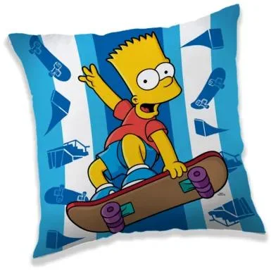 Vesna Simpsons Cloud - Polštářek Bart Skater 40x40 cm