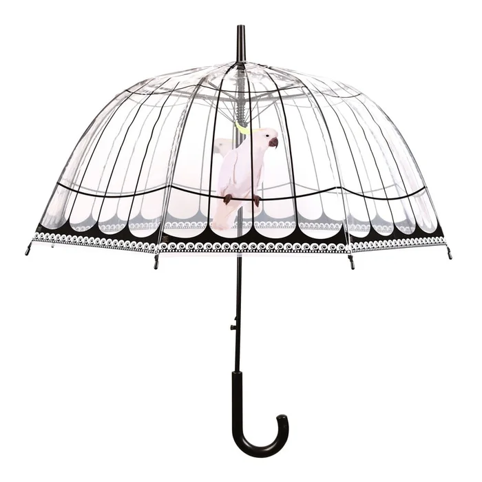 Větruodolný průhledný deštník Esschert Design 81 cm
